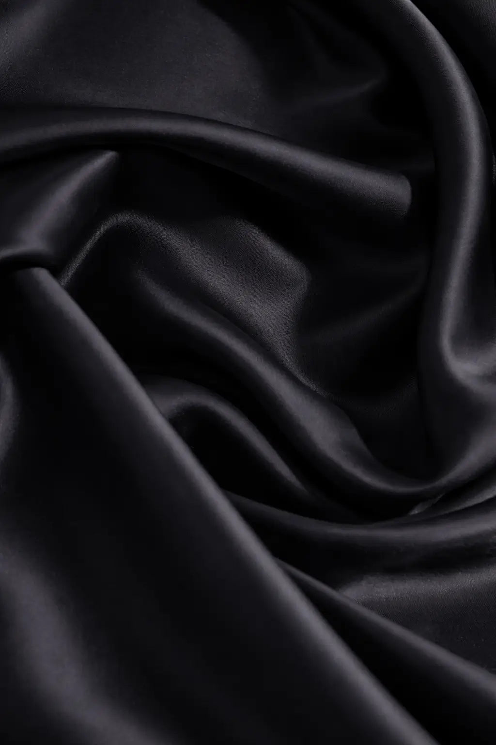 Satin Story Skirt - Ink Black