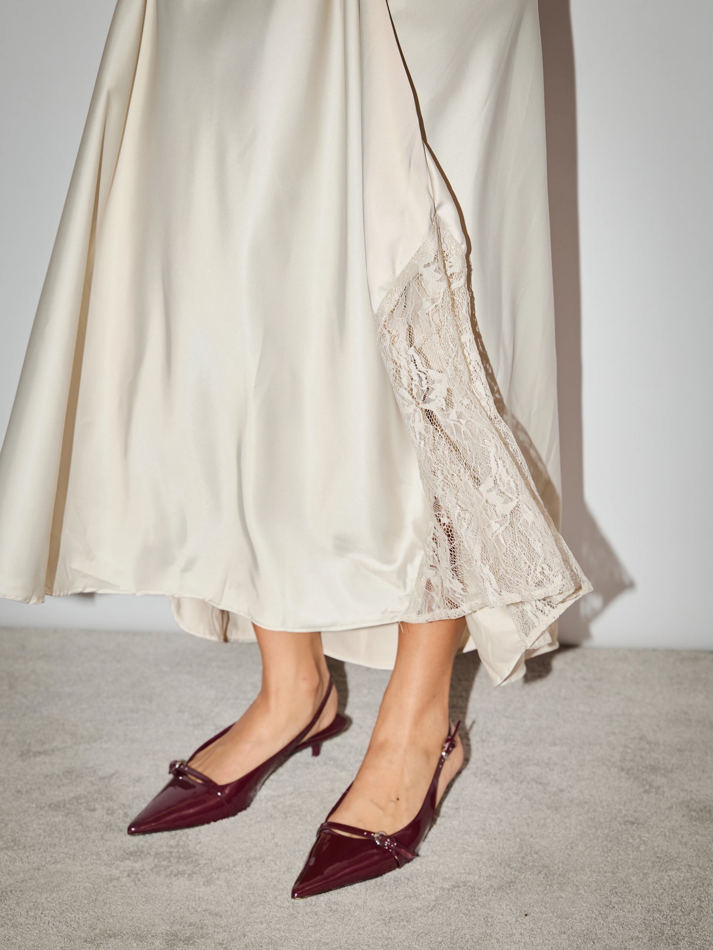 Soirée Slip Dress - Champagne