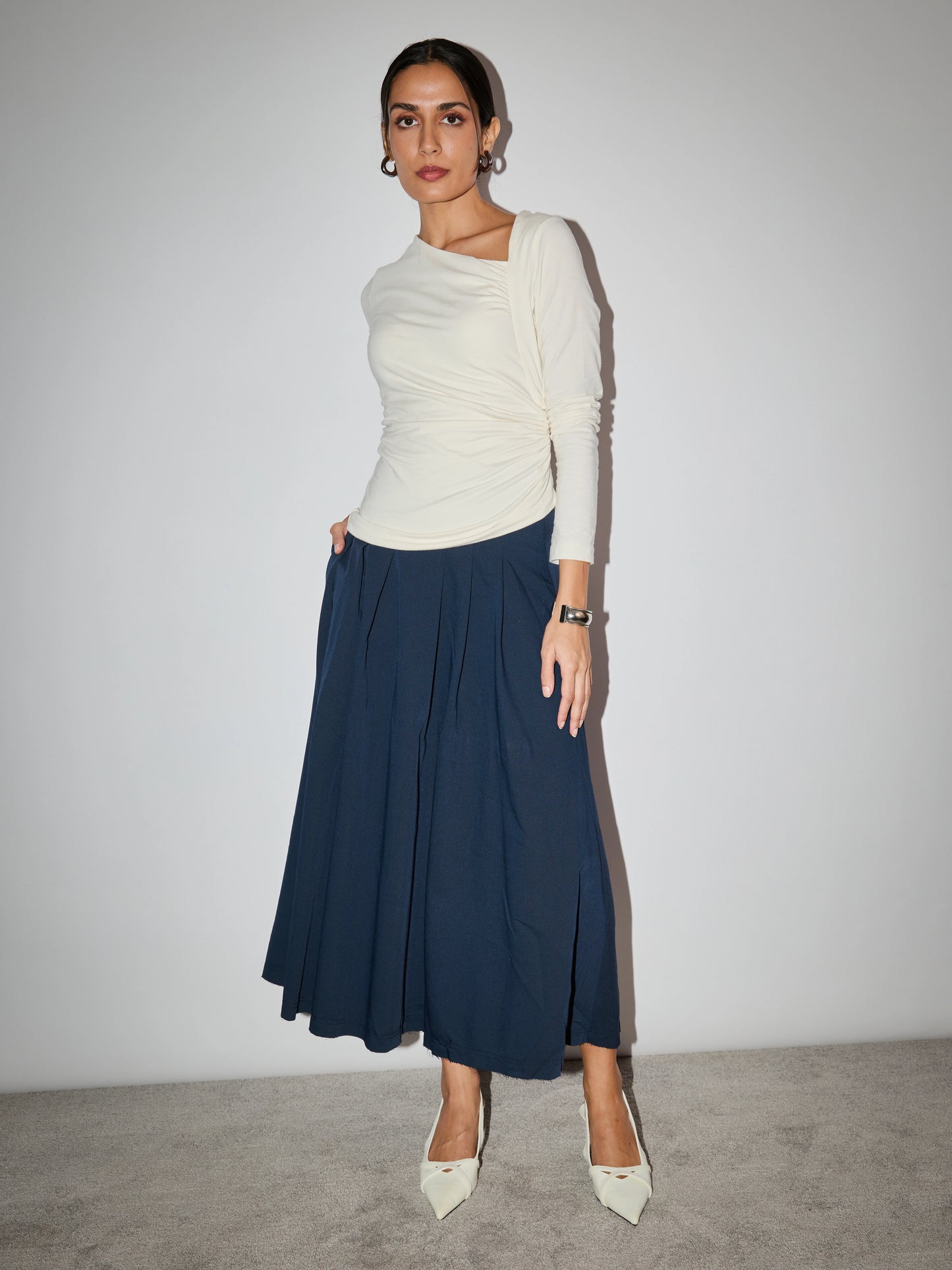 Asymmetric Axis Knit Top