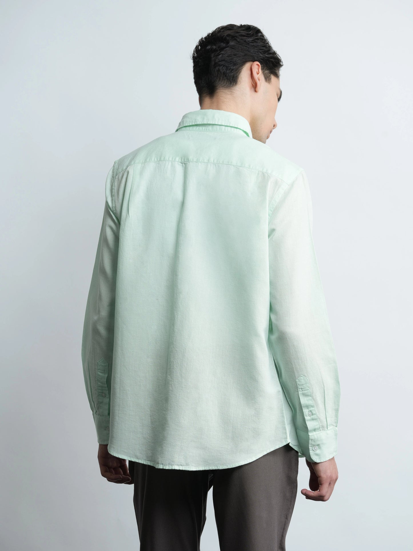 Cove Linen - Sea Mist Green Relaxed Fit Shirt