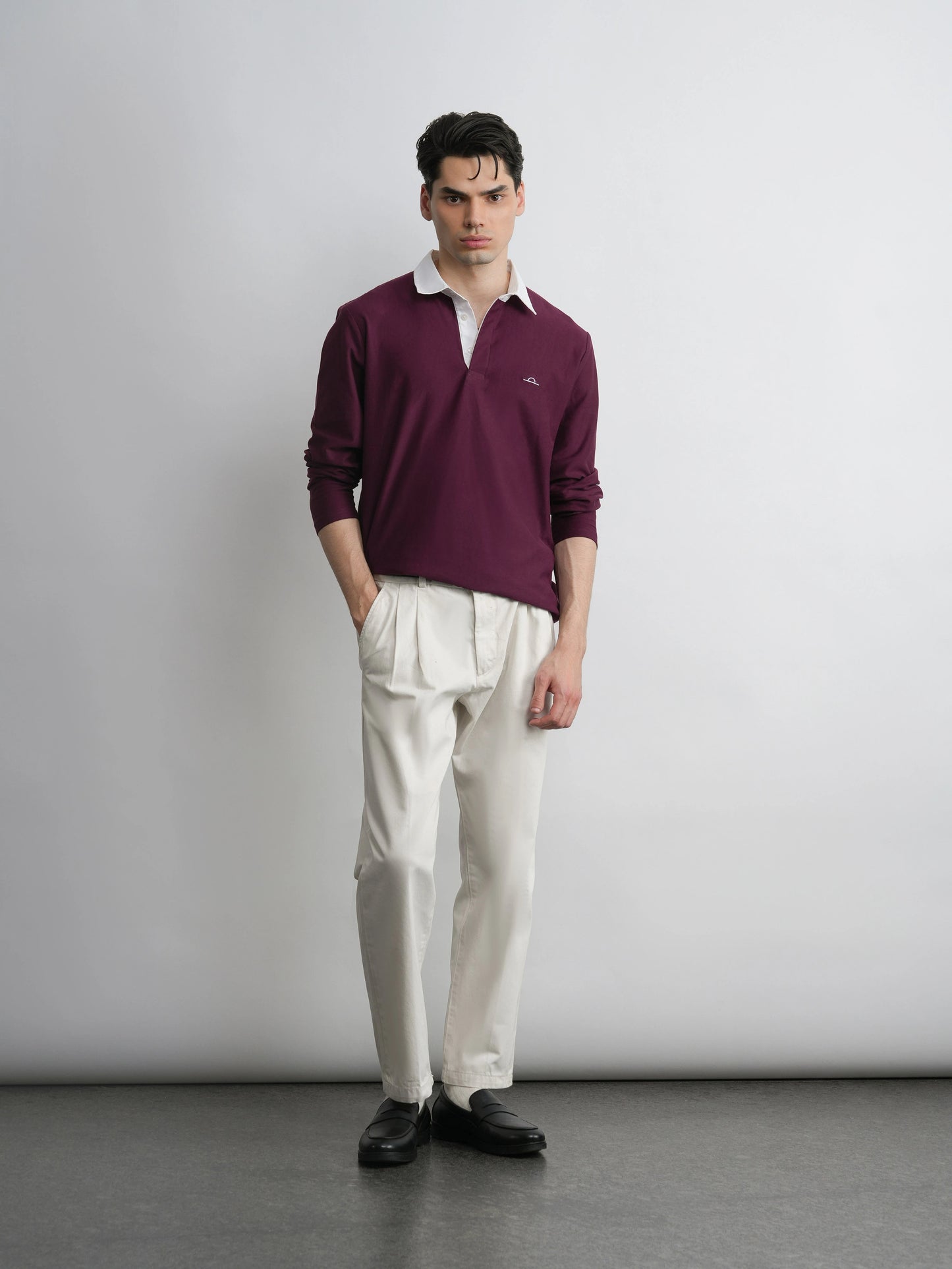 Burgundy Relaxed Fit Tencel™ Shirt
