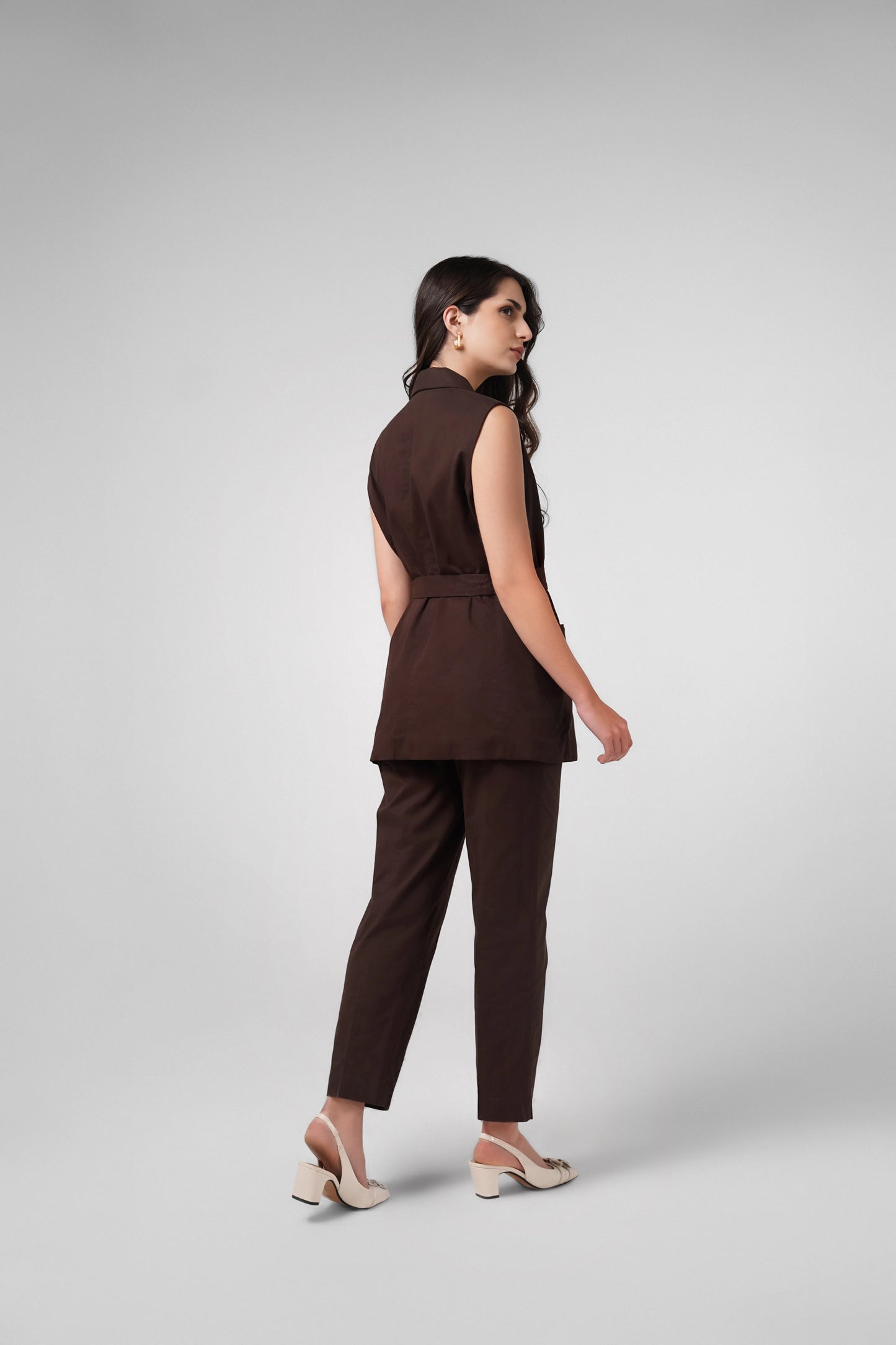Oversized Waistcoat - Mocha