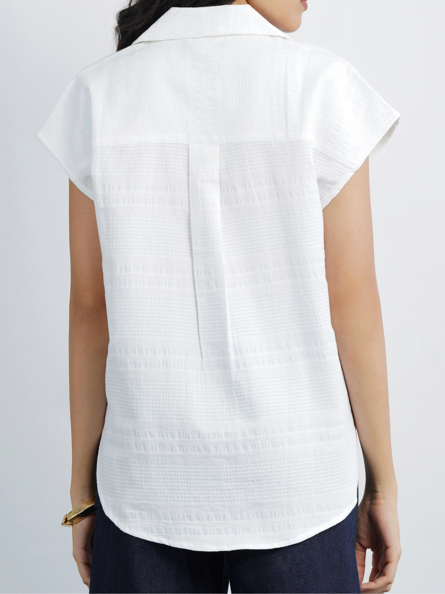Textured Camp Shirt - White