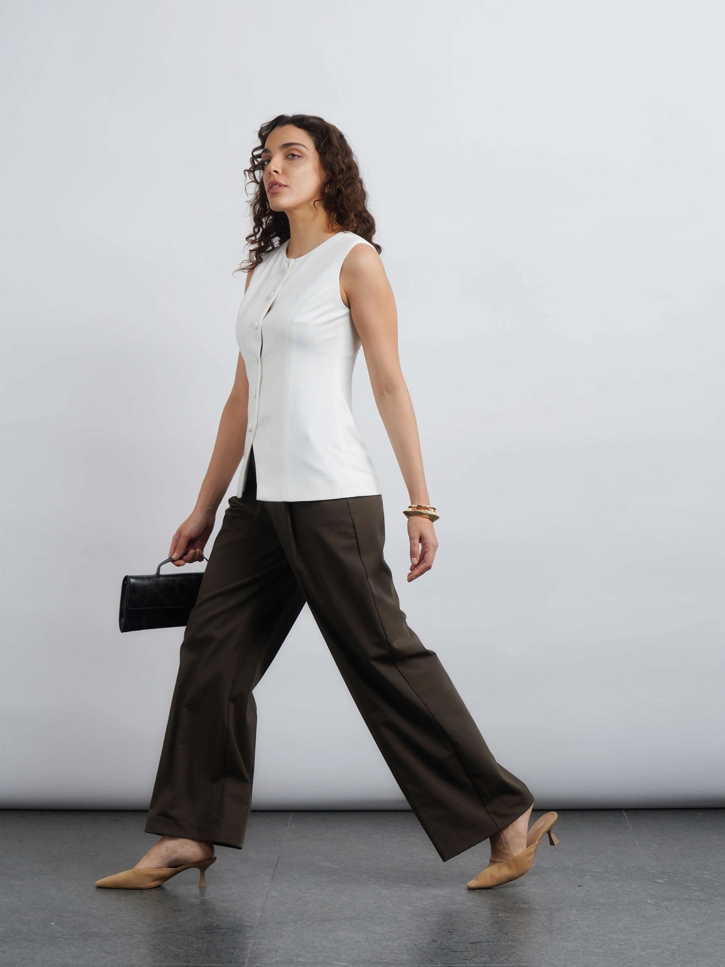 West Village Knit Waistcoat - White