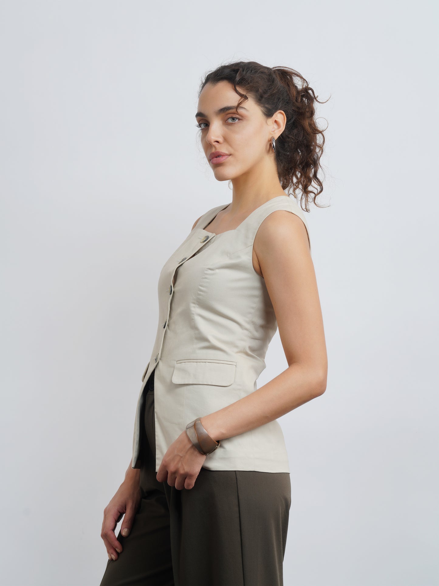 Atelier Waistcoat - Beige