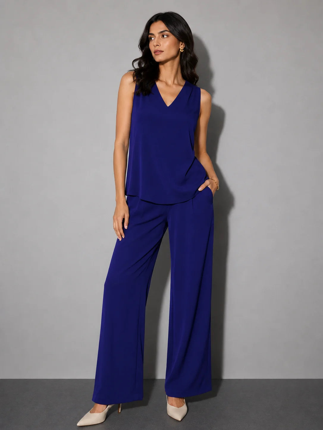 Aura CrepeSway™ Pants - Cobalt Blue