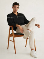 Transit Quarter Zip Pullover - Black