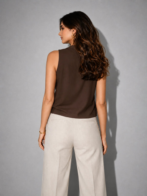 Sora Top in SoftSuit™ - Mocha
