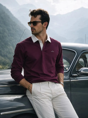Rugby Polo - Merlot