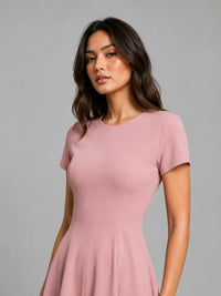 Midi Dress for Women in Pink