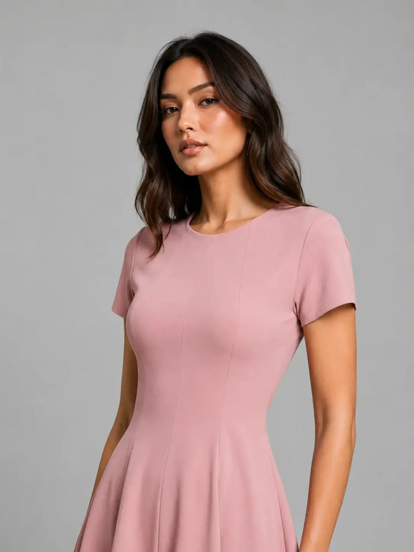 Essential Midi Dress - Dusty Pink