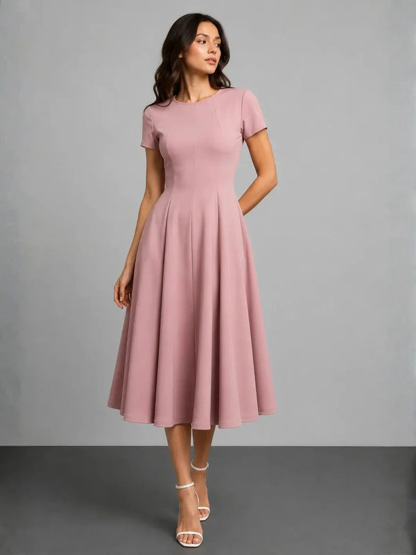 Essential Midi Dress - Dusty Pink