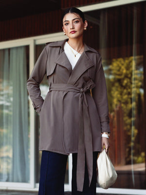 Hailey Coat in SoftSuit™️- Cappuccino