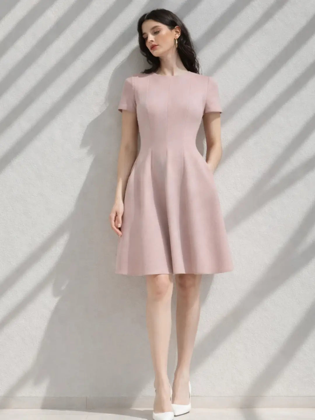 Corp Core Dress - Dusty Pink