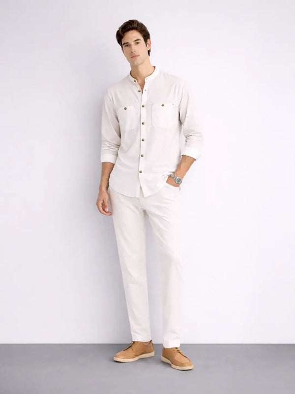 Summer AirLinen™ Shirt Regular Fit - White