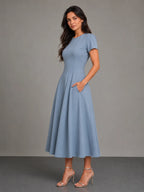 Essential SoftSuit™ Midi Dress - Steel Blue