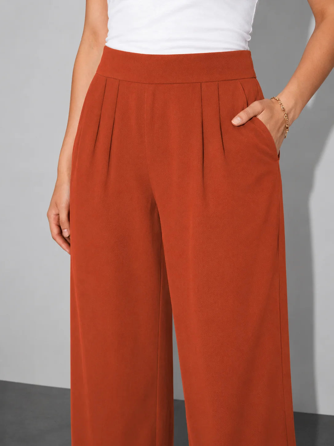 Aura CrepeSway™ Pants - Burnt Orange