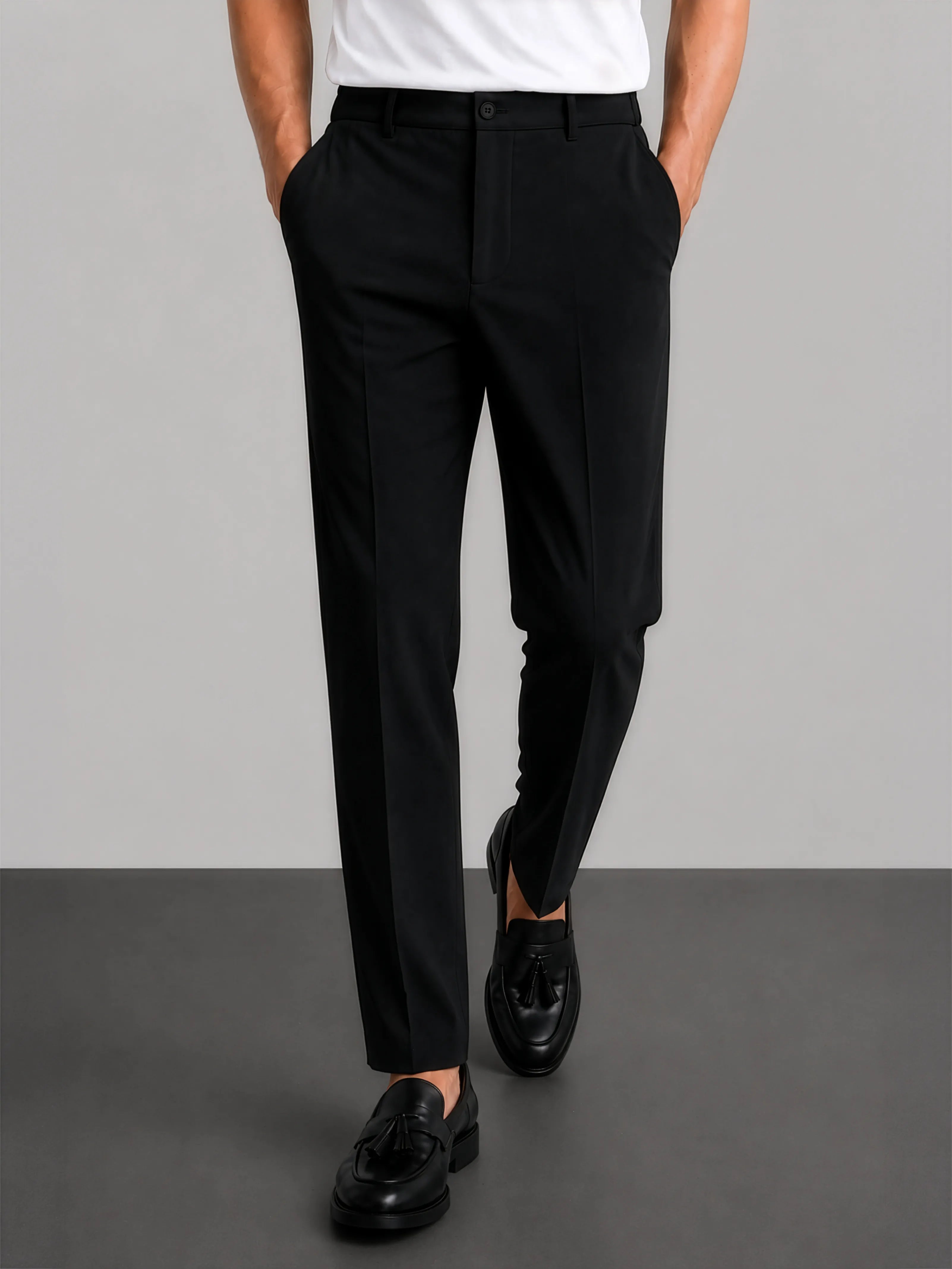 8-Way Stretch Pants in SoftSuit Fabric™ - Black