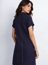 Madlyn AirLinen™ Dress - Navy