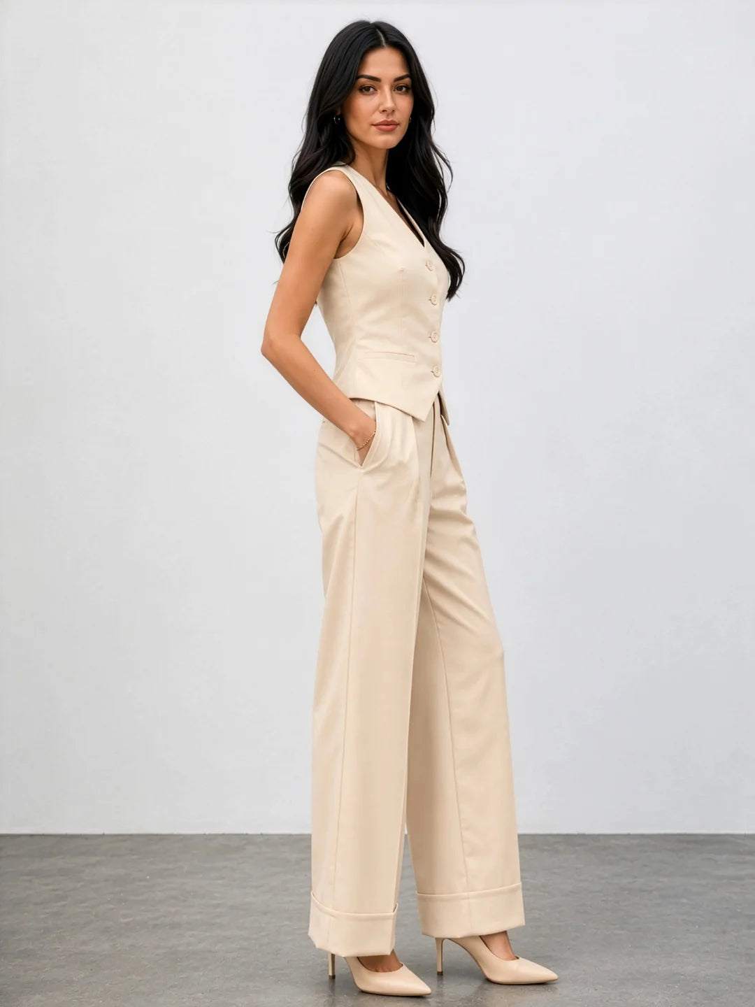 Classic SoftSuit™ Waistcoat - Cream