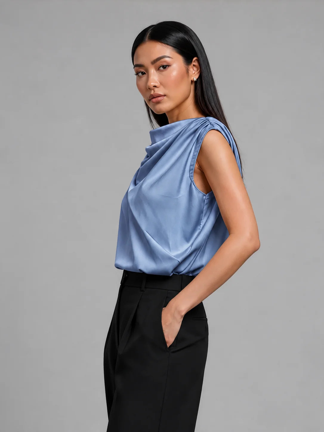 Jenna LustraSatin™ Top - Sapphire