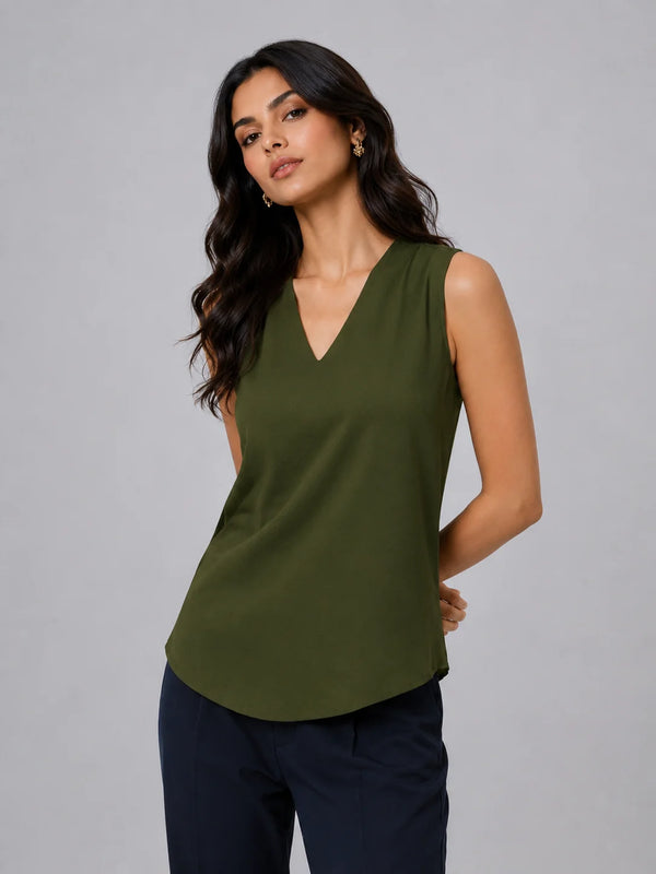 Classic CrepeSway™ Top - Olive