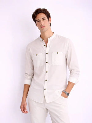 Summer AirLinen™ Shirt Regular Fit - White