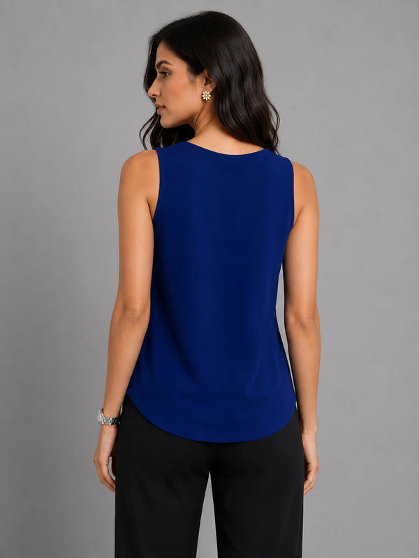 Classic CrepeSway™ Top - Cobalt Blue