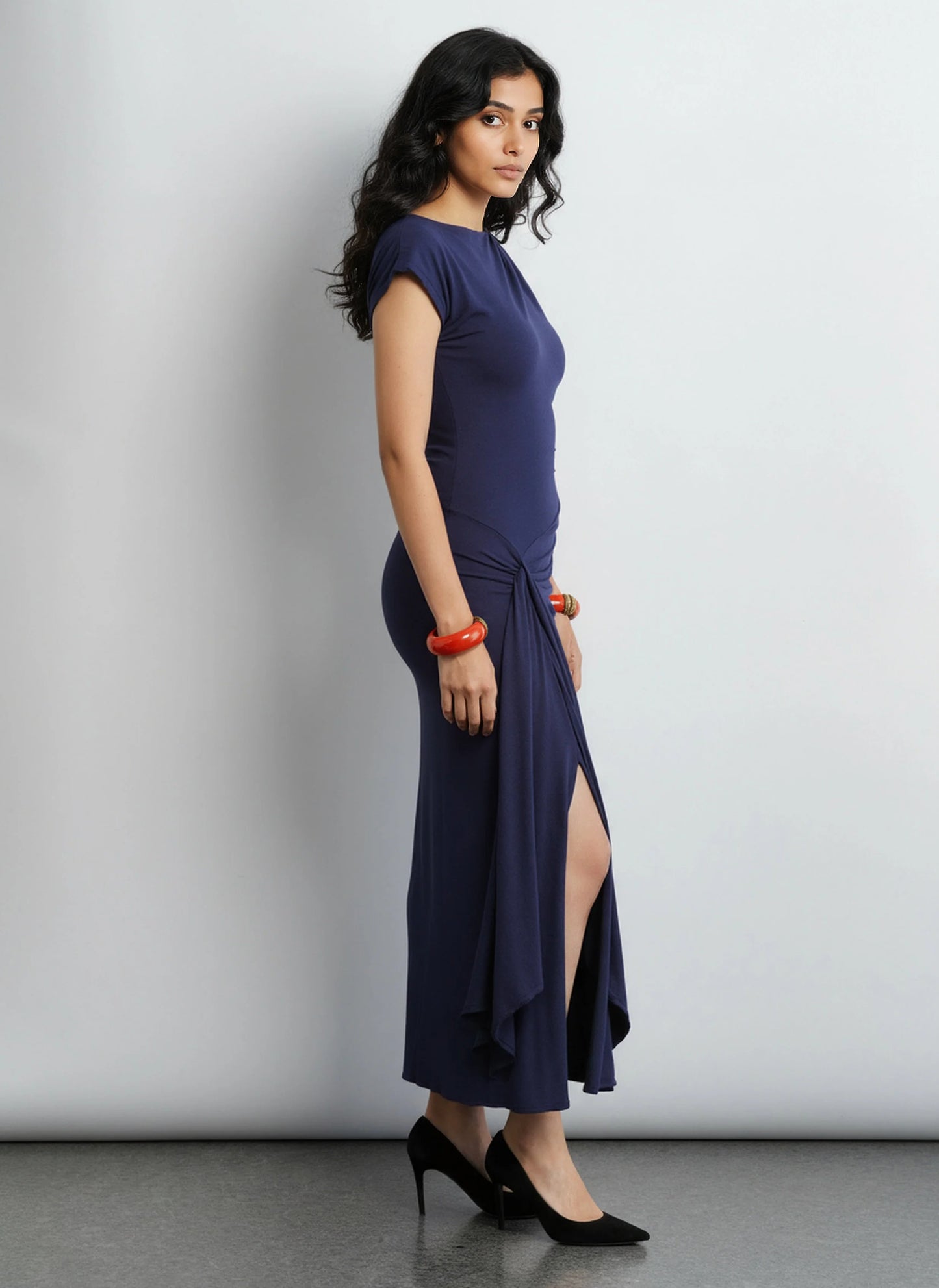 Olivia Dress - Navy