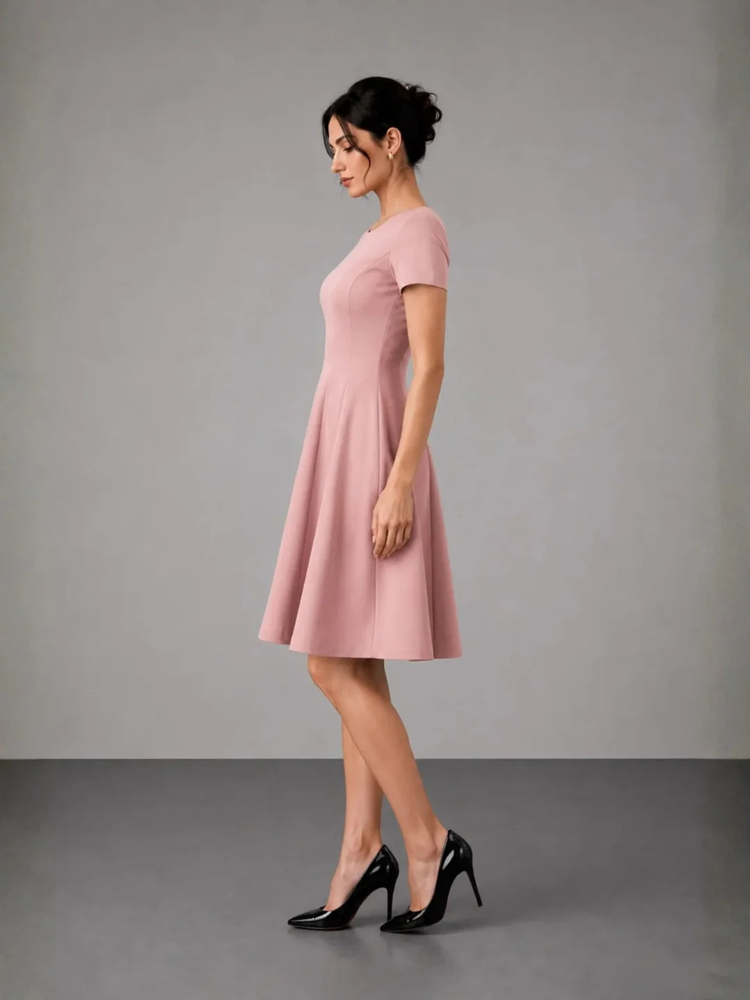 Corp Core Dress - Dusty Pink