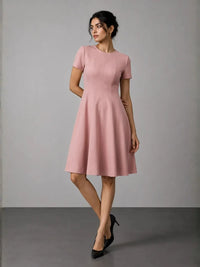 Corp Core Dress - Dusty Pink