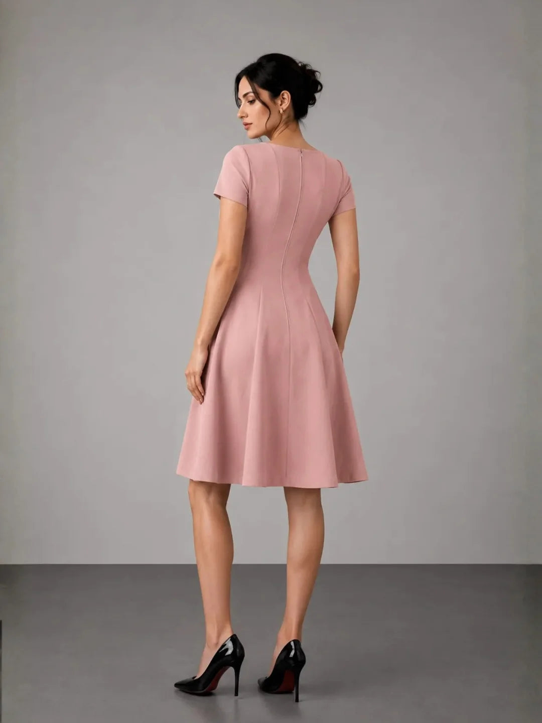 Corp Core Dress - Dusty Pink