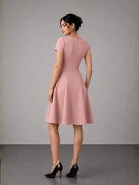 Corp Core Dress - Dusty Pink