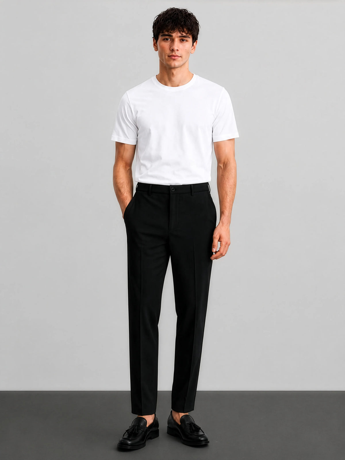 8-Way Stretch Pants in SoftSuit Fabric™ - Black