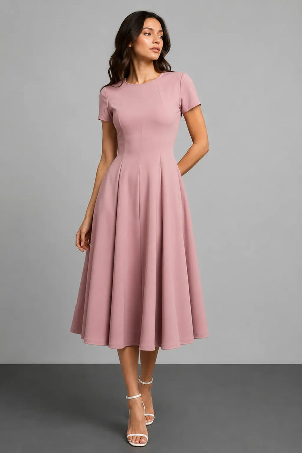 Essential Midi Dress - Dusty Pink