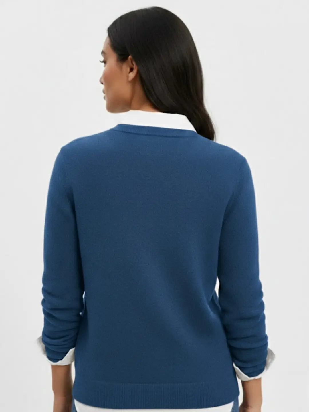 Oversized Knit Pullover - Cobalt Blue
