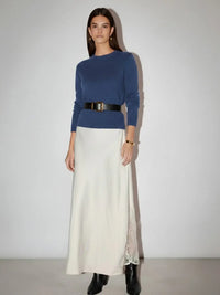 Oversized Knit Pullover - Cobalt Blue