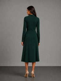 midi dress for women - back view