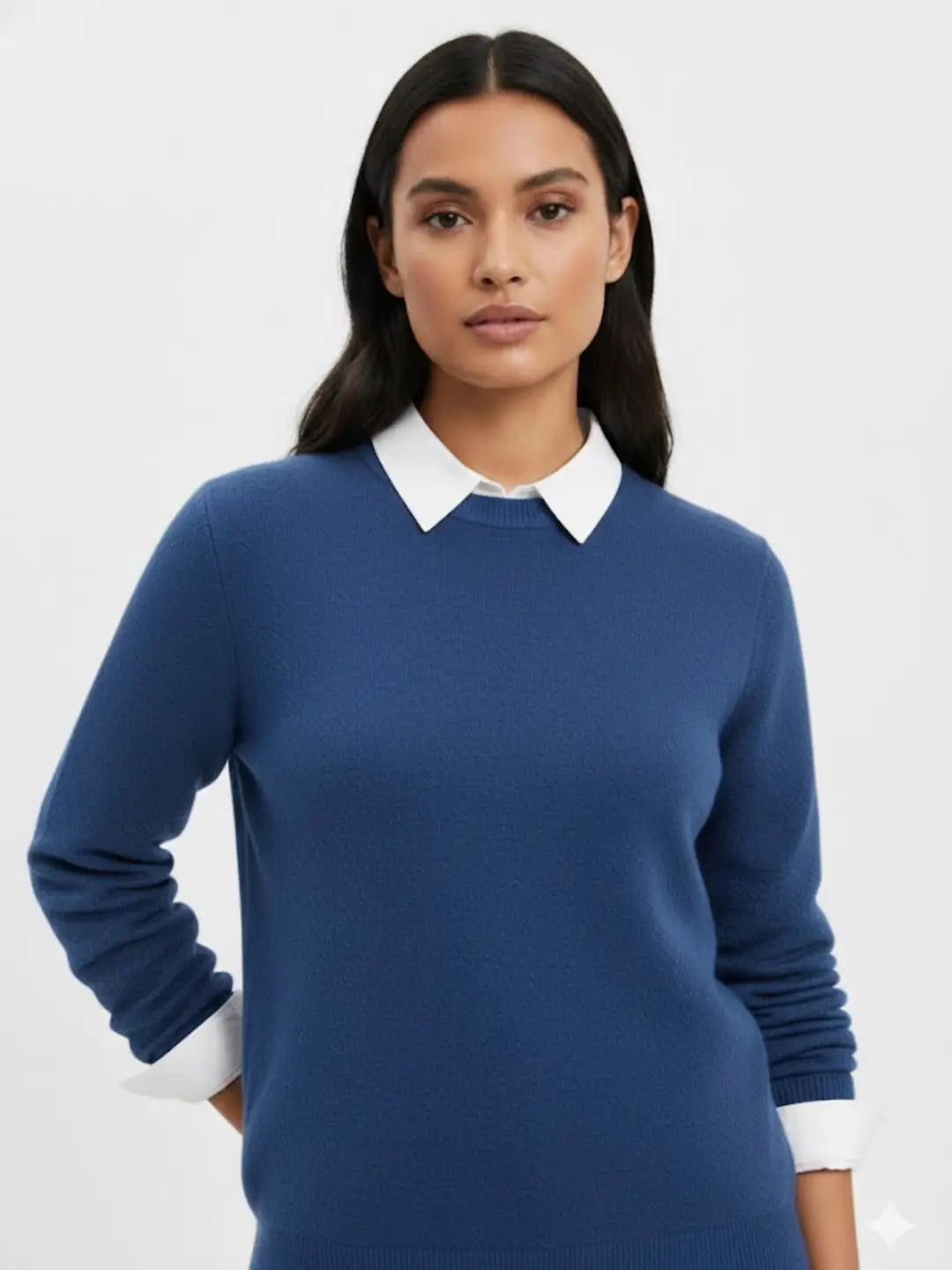 Oversized Knit Pullover - Cobalt Blue