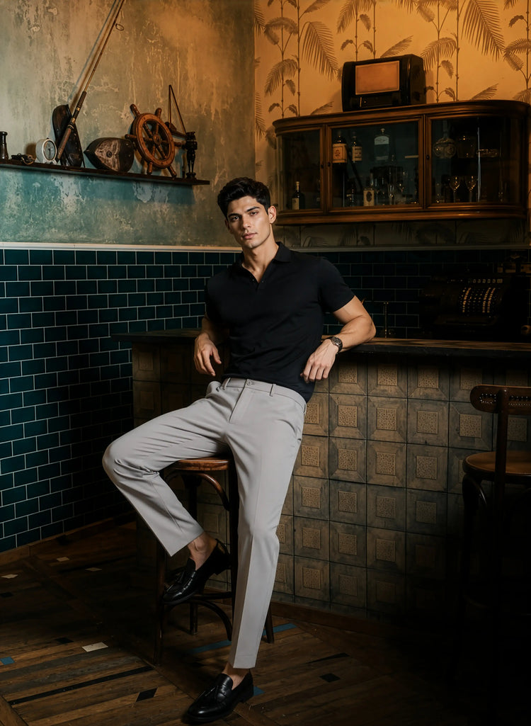8-Way Stretch Pants in SoftSuit Fabric™ - Greige