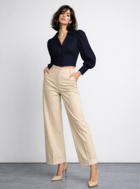 Arlo Top in AirLinen™ - Navy