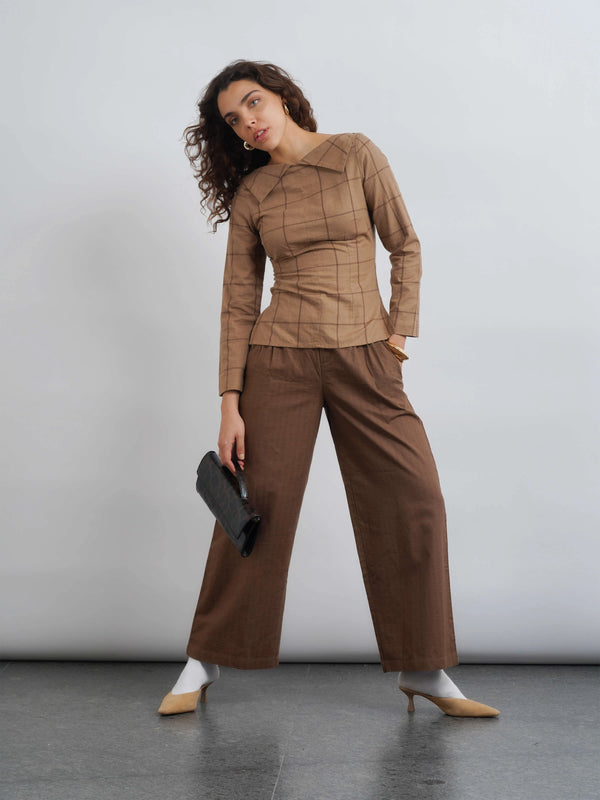 Misu Pleated Pants - Mocha