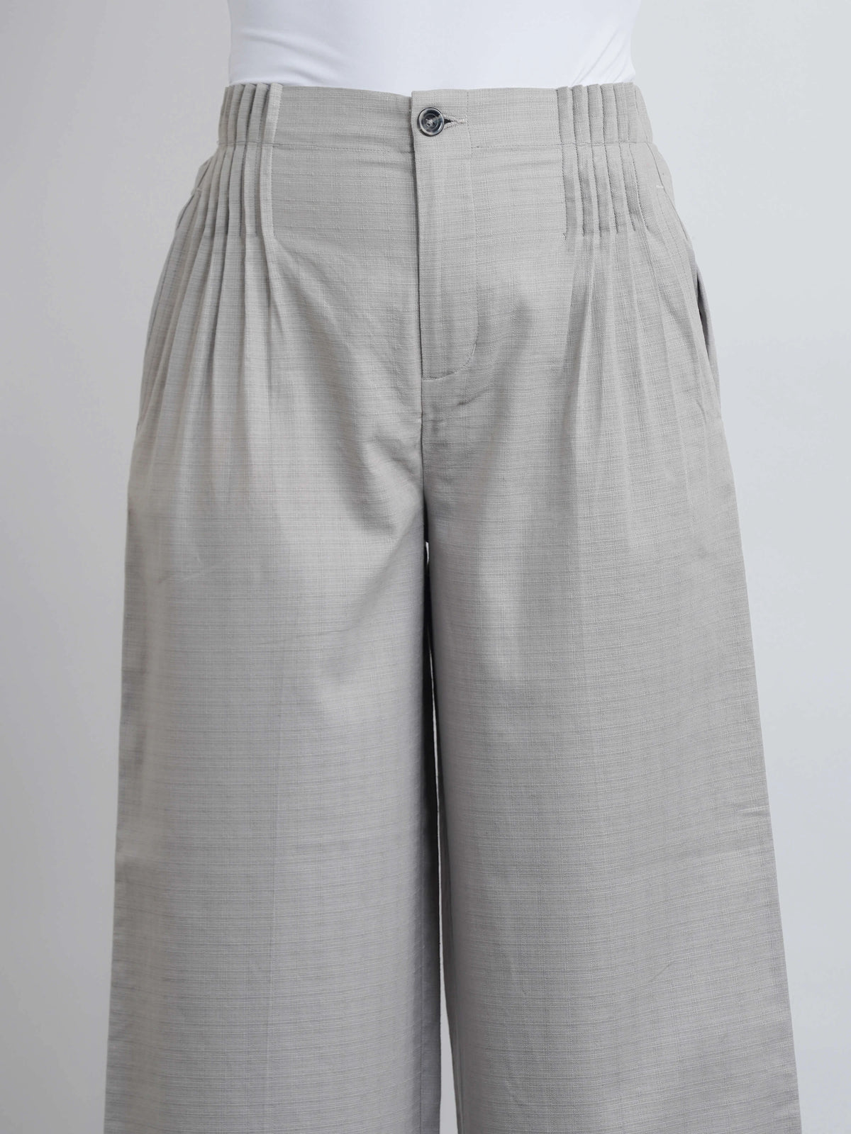 Misu Pleated Pants - Moonlight Grey