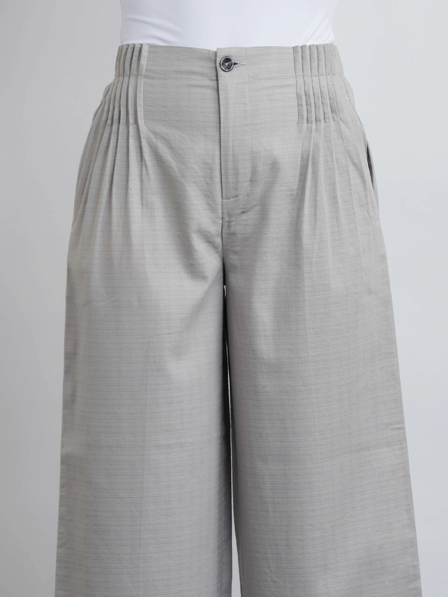 Misu Pleated Pants - Moonlight Grey