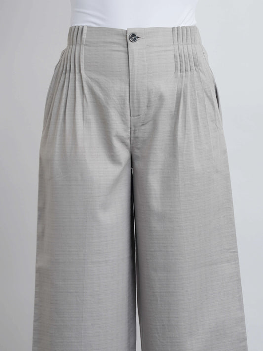 Misu Pleated Pants - Moonlight Grey