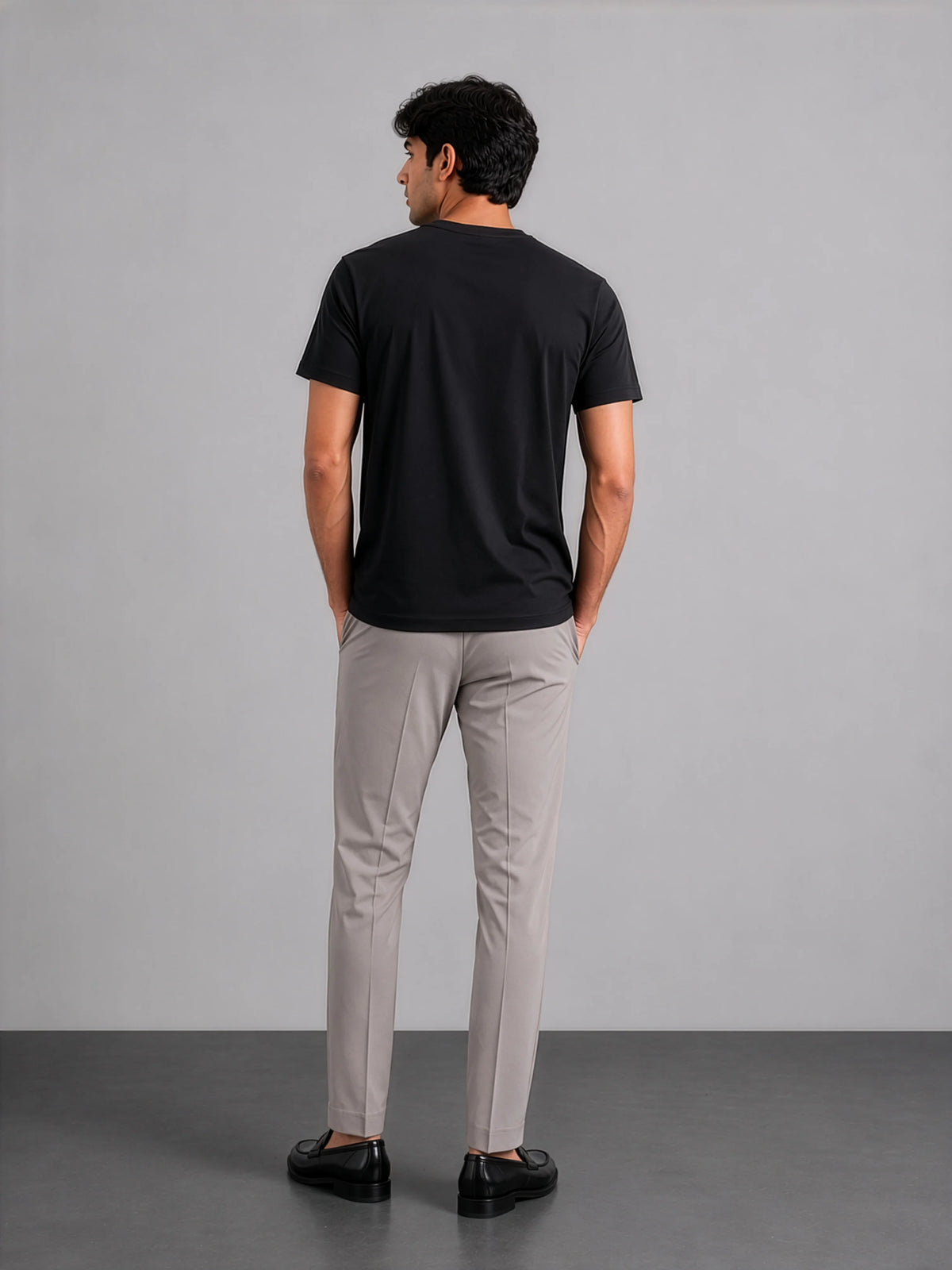 Bamboo SoftDrape™ Cotton Tee - Black