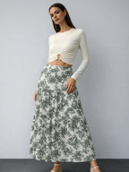 Bloom Linen Skirt