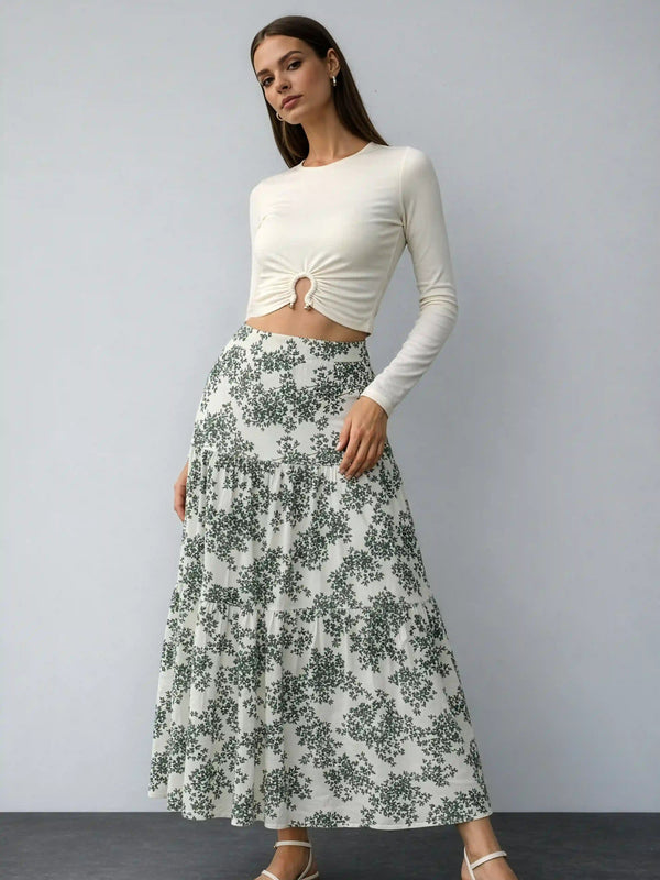 Bloom Linen Skirt