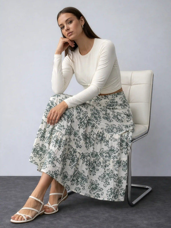 Bloom Linen Skirt