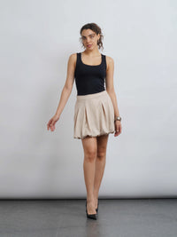 Satin Balloon Skirt